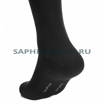 Носки мужские Saphir, черные, хлопок (48%), микромодал (47%), эластан (5%)