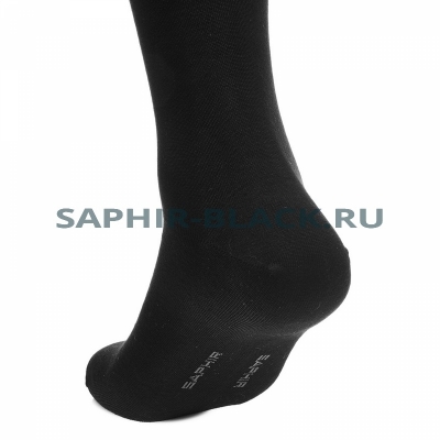 Носки мужские, Saphir, черные, бамбук (80%), нейлон комфорт (20%)