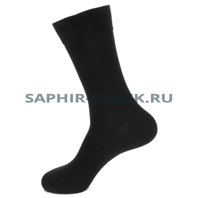Носки мужские, Saphir, черные, бамбук (80%), нейлон комфорт (20%)